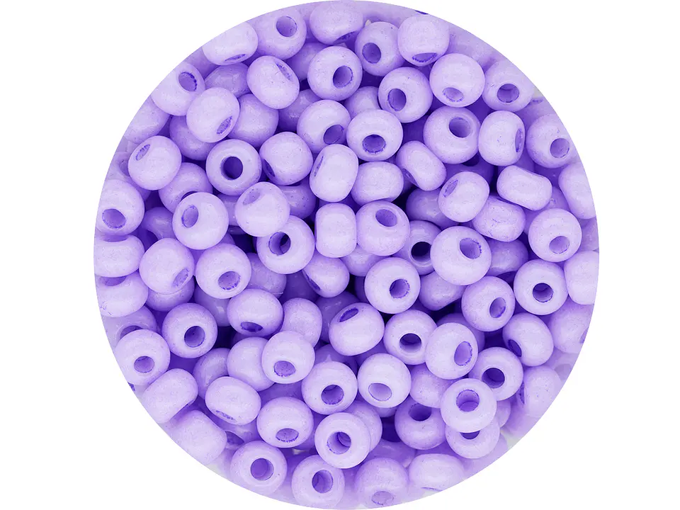 CZECH BEADS 8/0 (3MM) LILAC X 20 GRAMS (792 UND APPROX) 1