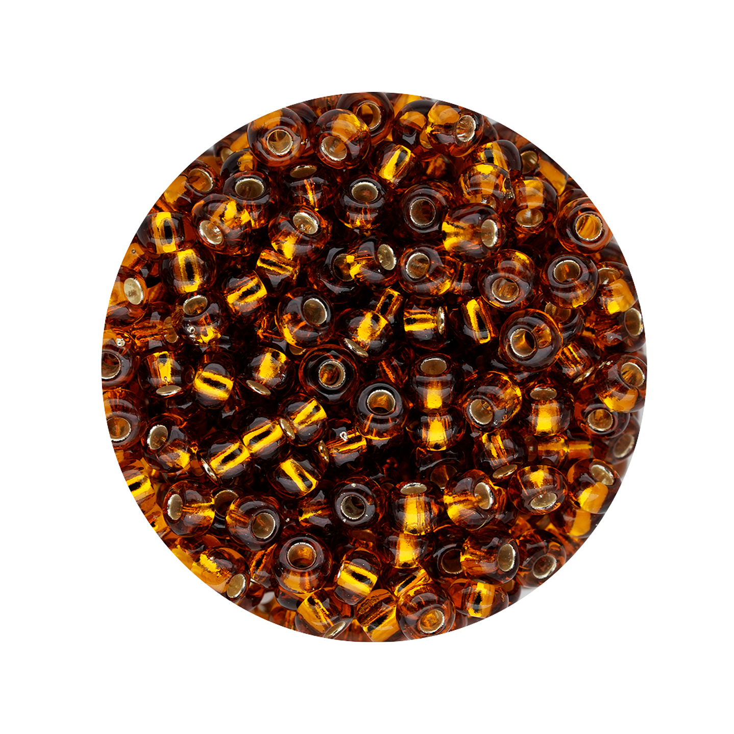 CHAQUIRA CHECA 8/0 (3MM) OCRE BRILLANTE X 20 GRAMOS (792 UND APROX) 1