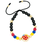 PULSERA COLOMBIA DORADA NEOPRENO CRISTAL FEDERACION  6MM - thumbnail 1