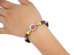 PULSERA COLOMBIA PLATEADA NEOPRENO CRISTAL FEDERACION 6MM  - thumbnail 2