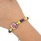 PULSERA COLOMBIA PLATEADA NEOPRENO FEDERACION COLOMBIA 6MM  - Miniatura 2