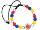 PULSERA COLOMBIA PLATEADA NEOPRENO FEDERACION COLOMBIA - Miniatura 1