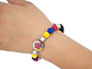 PULSERA  COLOMBIA PLATEADA NEOPRENO CRISTAL FEDERACION 8MM - thumbnail 2