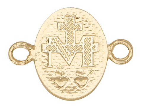 ORO LAMINADO 18K SEPARADOR MILAGROSA REMARCADO 19MM