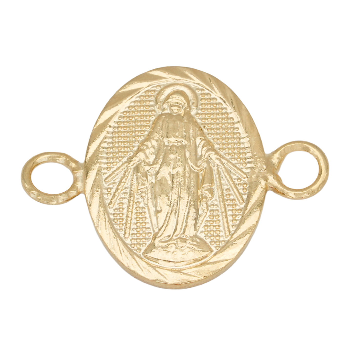 ORO LAMINADO 18K SEPARADOR MILAGROSA REMARCADO 19MM 1