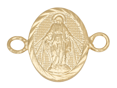 ORO LAMINADO 18K SEPARADOR MILAGROSA REMARCADO 19MM