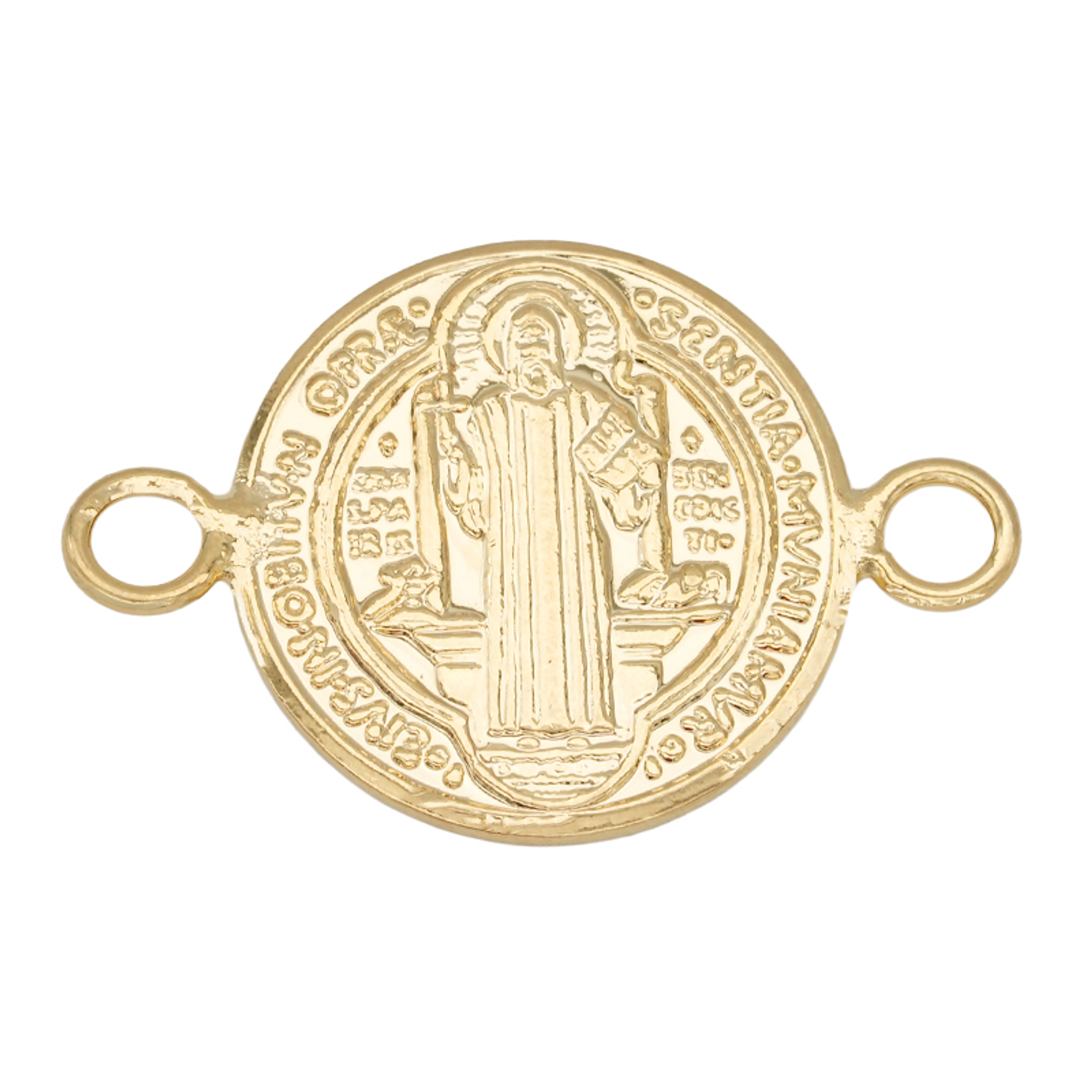 ORO LAMINADO 18K SEPARADOR SAN BENITO GRANDE 23MM  1