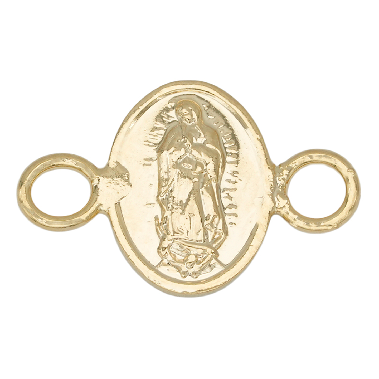 ORO LAMINADO 18K SEPARADOR GUADALUPE RELIEVE 15MM 1