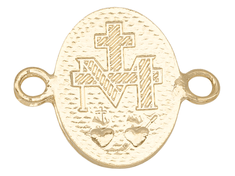 ORO LAMINADO 18K SEPARADOR MILAGROSA 21MM 