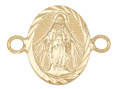 ORO LAMINADO 18K SEPARADOR MILAGROSA 21MM 