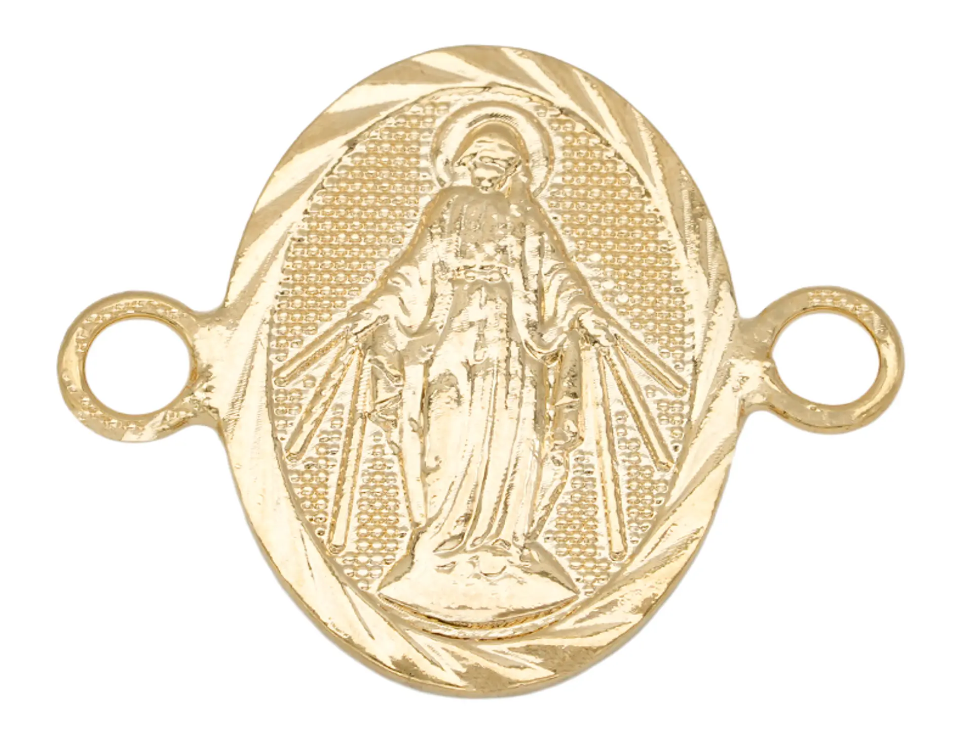 ORO LAMINADO 18K SEPARADOR MILAGROSA 21MM  1