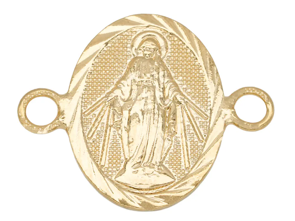 ORO LAMINADO 18K SEPARADOR MILAGROSA 21MM  1