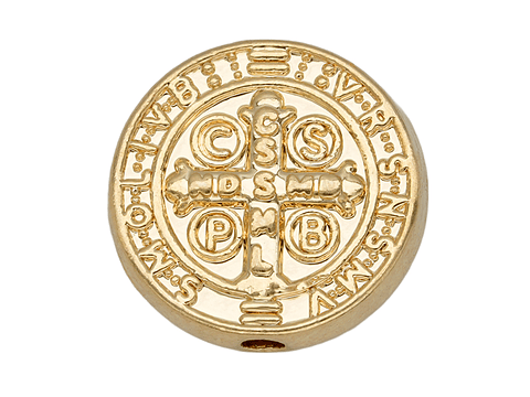 ORO LAMINADO 18K SEPARADOR PASANTE SAN BENITO 10MM