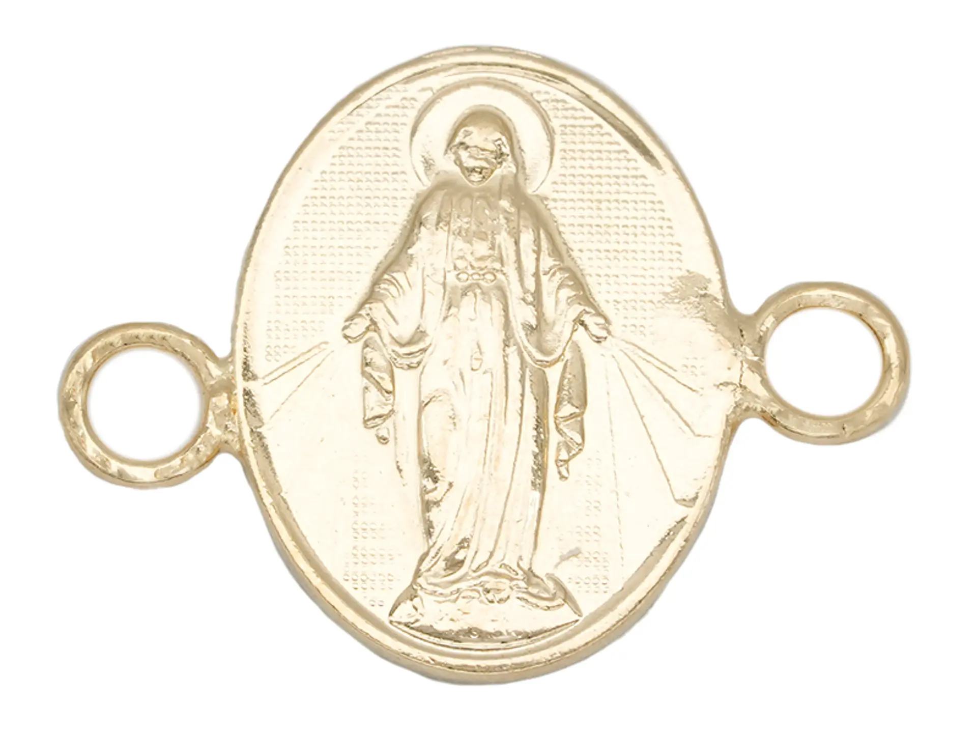 ORO LAMINADO 18K SEPARADOR MILAGROSA REMARCADA 19MM 1