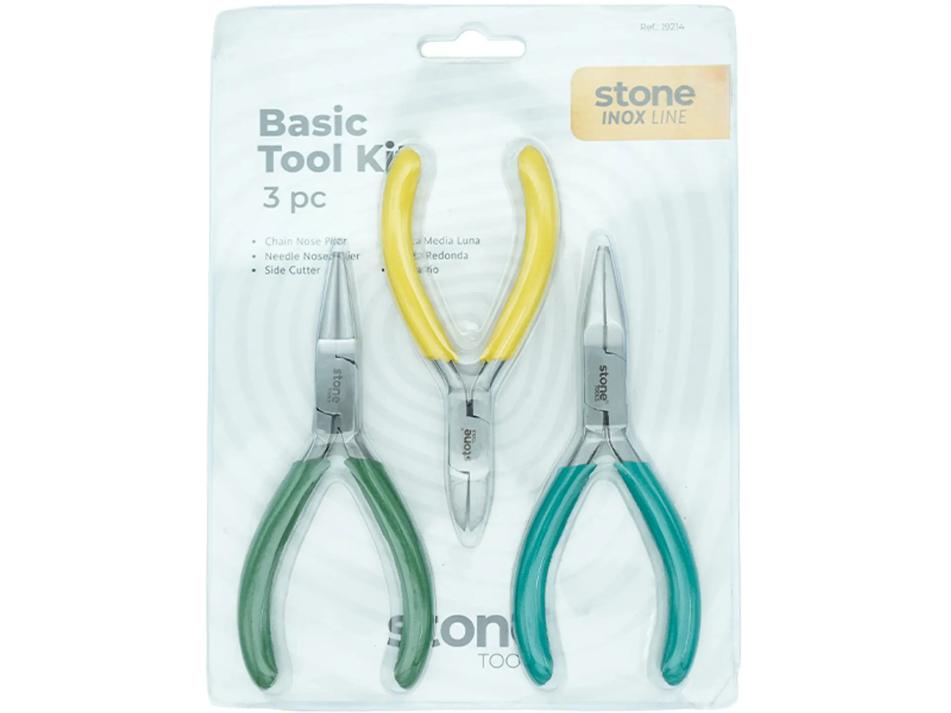 Kit de herramientas stone PLR-751 x 3 unidades Acero Inoxidable 1