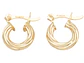 ORO LAMINADO 18K CANDONGA TUBO TRENSADO 12*15MM - thumbnail 1