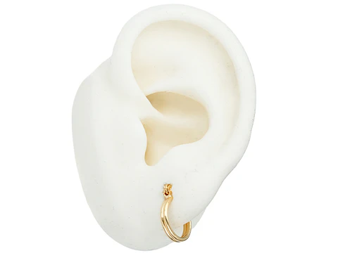 ORO LAMINADO 18K CANDONGA HILO DOBLE 12*14MM