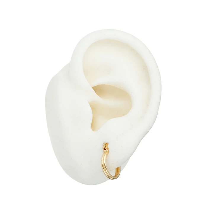 ORO LAMINADO 18K CANDONGA HILO DOBLE 12*14MM 2