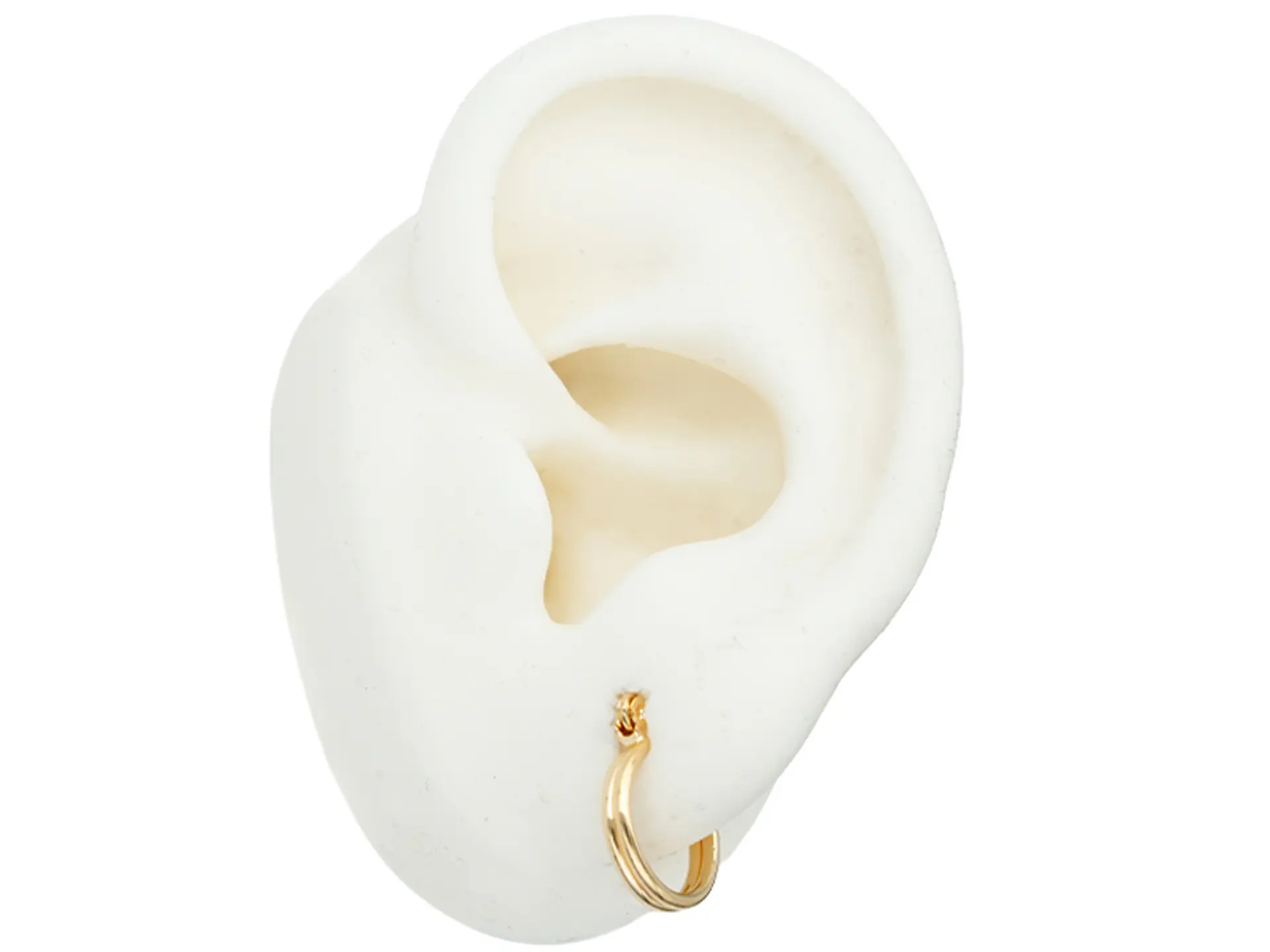 ORO LAMINADO 18K CANDONGA HILO DOBLE 12*14MM 2
