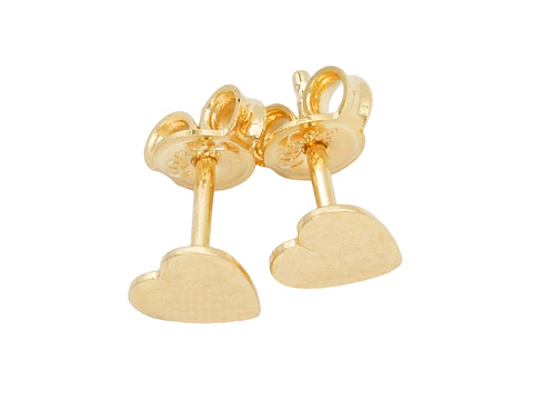 ORO LAMINADO 18K TOPO MINI LAMINA CORAZON ALMA PLATA