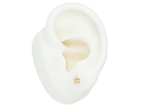 ORO LAMINADO 18K TOPO ESTRELLA 5 PUNTAS 5MM