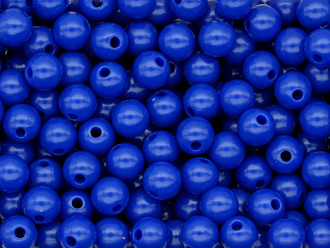 ACRILICO BOLA ABACO AZUL REY # 8MM POR 50 GRAMOS (200 UNIDADES APROXIMADAMENTE)