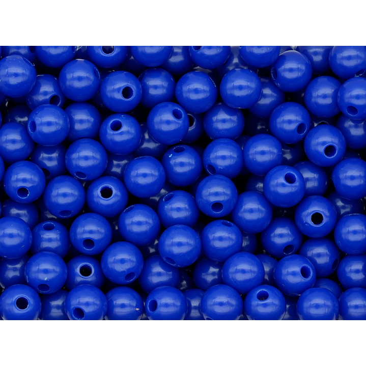 ACRILICO BOLA ABACO AZUL REY # 8MM POR 50 GRAMOS (200 UNIDADES APROXIMADAMENTE) 1