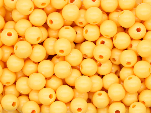 ACRILICO BOLA ABACO AZUL AMARILLO # 8MM POR 50 GRAMOS (200 UNIDADES APROXIMADAMENTE)