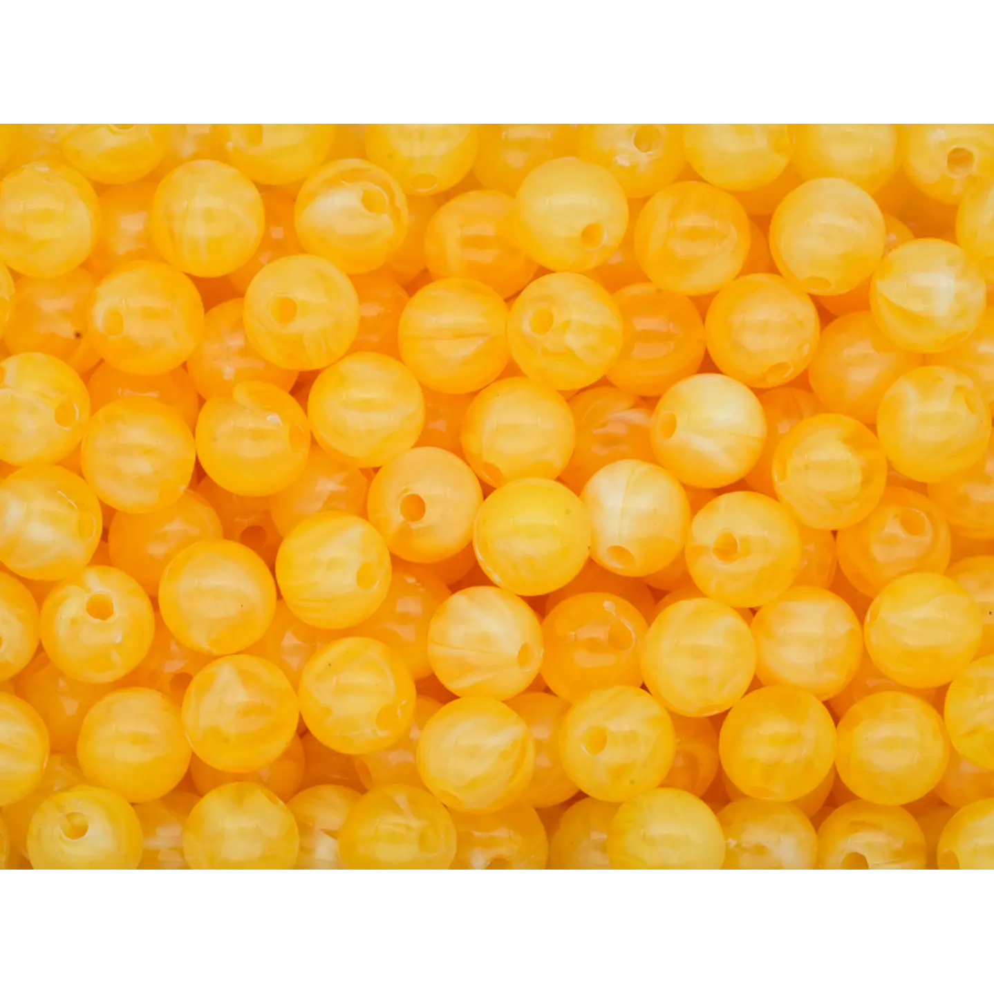 ACRILICO AGATA AMARILLO IMITACION # 8MM POR 50 GRAMOS (200 UNIDADES APROXIMADAMENTE) 1