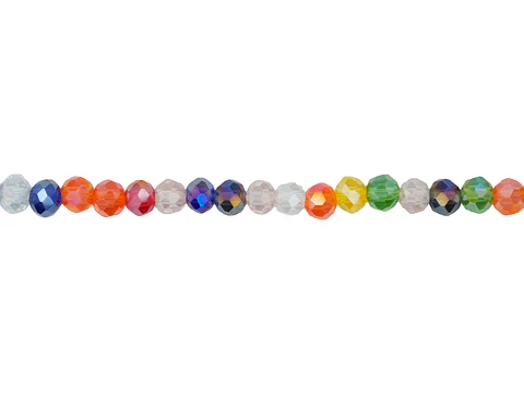 CRISTAL MURANO MIX TRANSPARENTE # 4MM