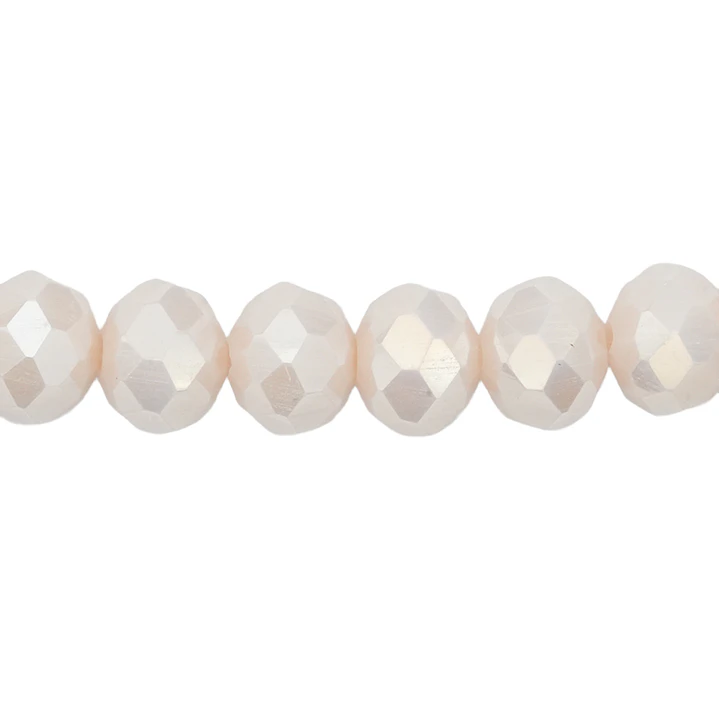 CRISTAL MURANO BEIS AB MATE # 8MM 1