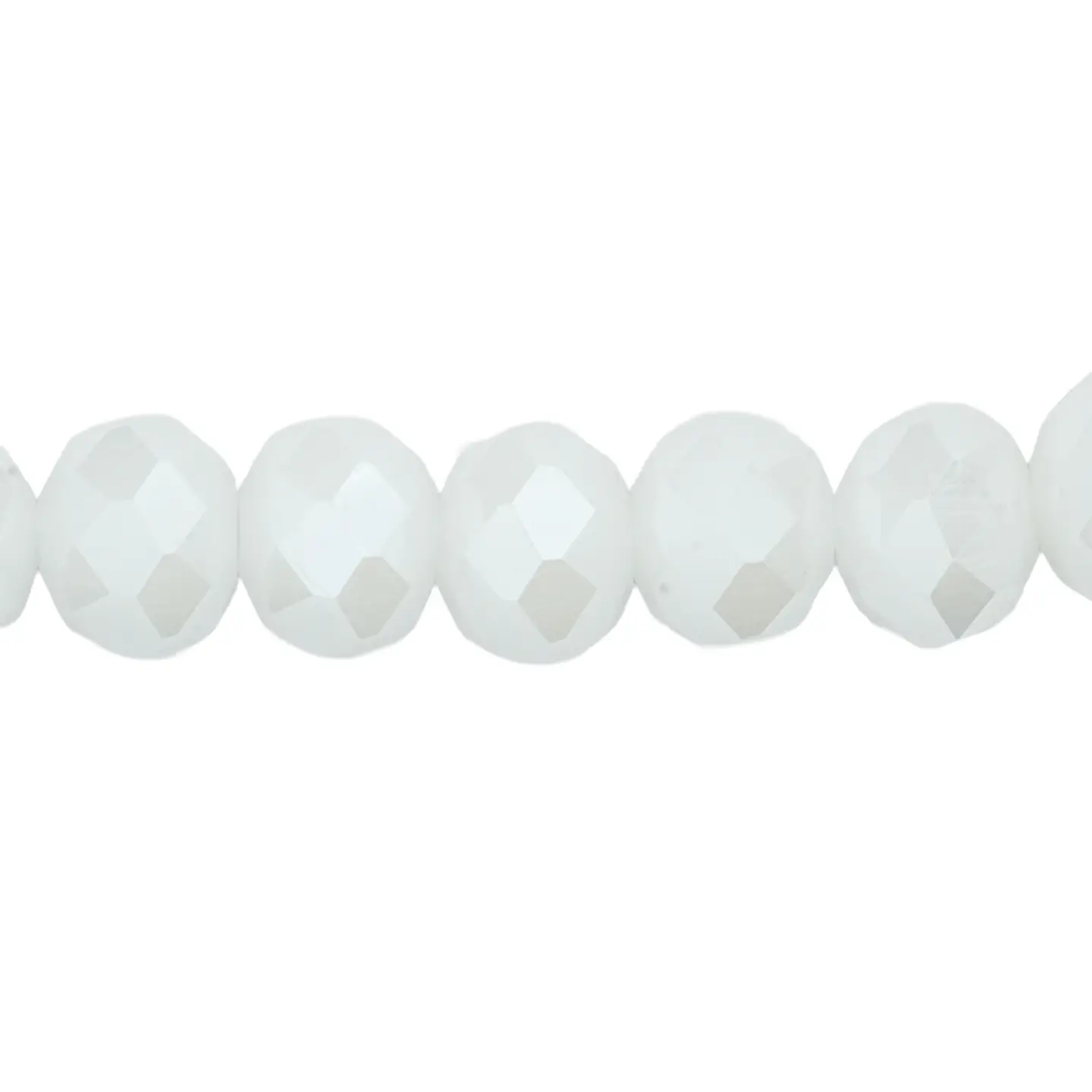 CRISTAL MURANO BLANCO MATE AB # 8MM 1