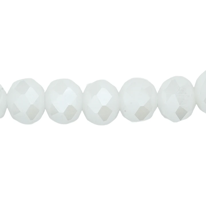 CRISTAL MURANO BLANCO MATE AB # 8MM 1