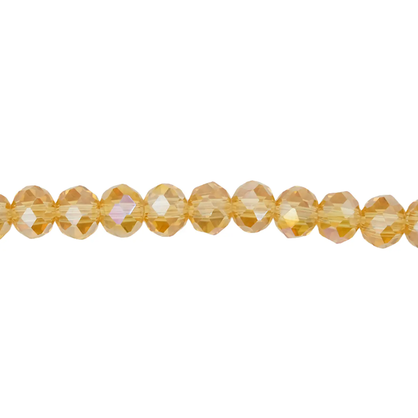 CRISTAL MURANO CAFE MIEL MAS TRANSPARENTE AB # 6MM 1