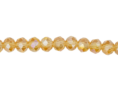 CRISTAL MURANO CAFE MIEL MAS TRANSPARENTE AB # 6MM