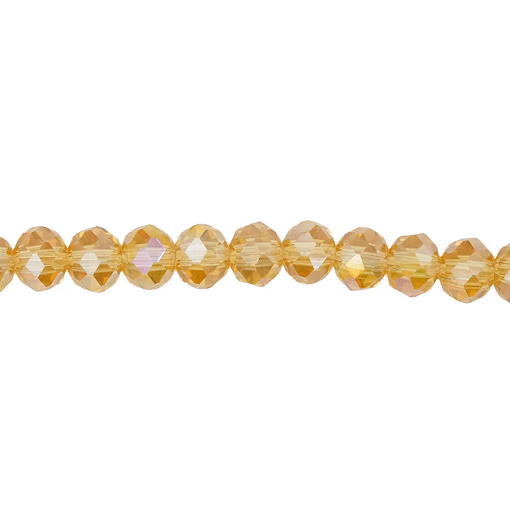 CRISTAL MURANO CAFE MIEL MAS TRANSPARENTE AB # 6MM 1