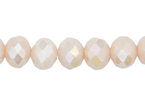 CRISTAL MURANO BEIS MATE AB # 8MM