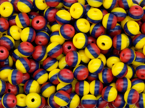 ACRILICO BOLA LISA COLOMBIA # 8MM POR 50 UNIDADES