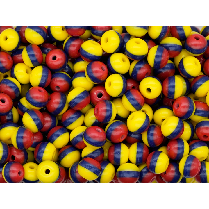 ACRILICO BOLA LISA COLOMBIA # 8MM POR 50 UNIDADES 1