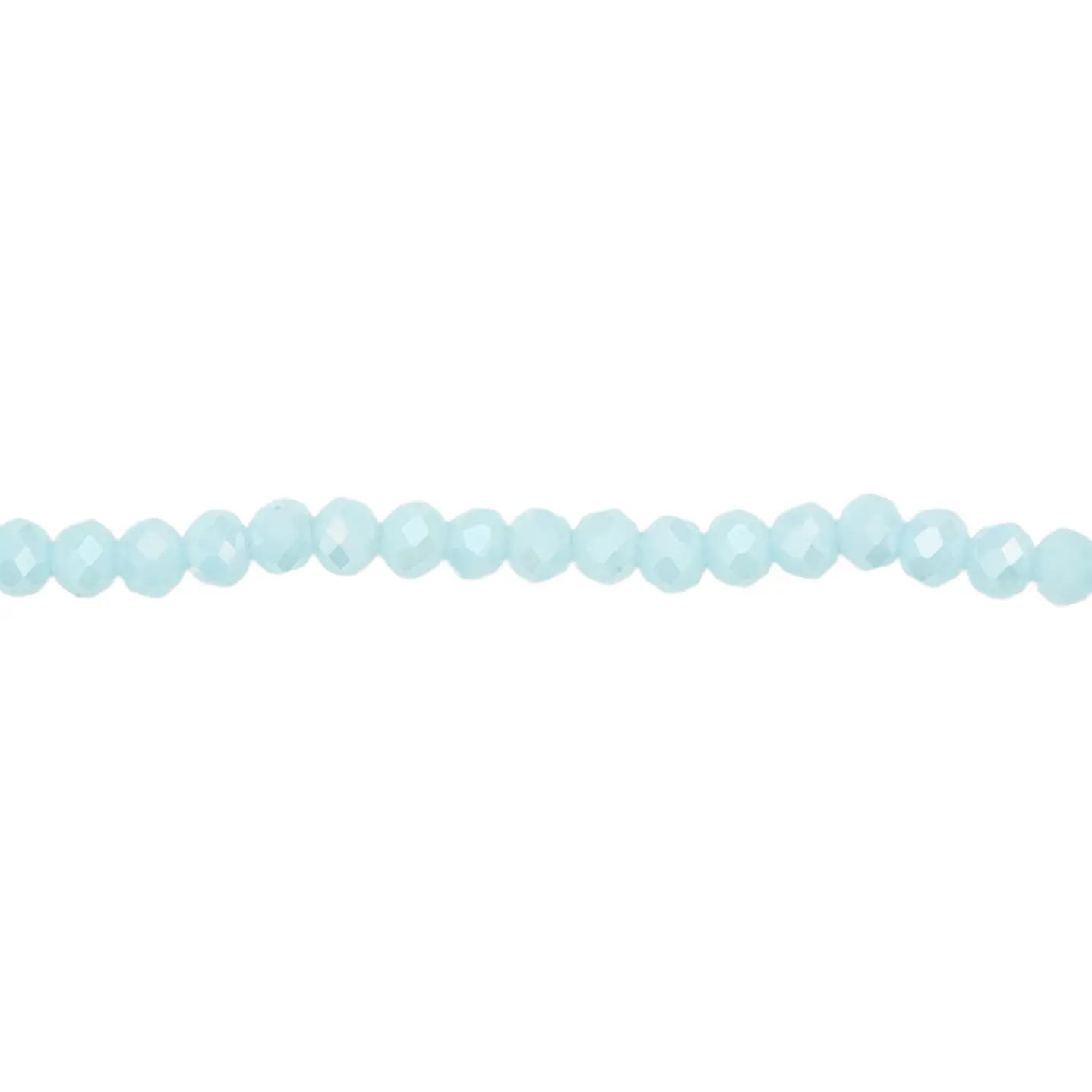 CRISTAL MURANO AZUL CIELO MATE AB # 4MM X 146 UND APROX  1