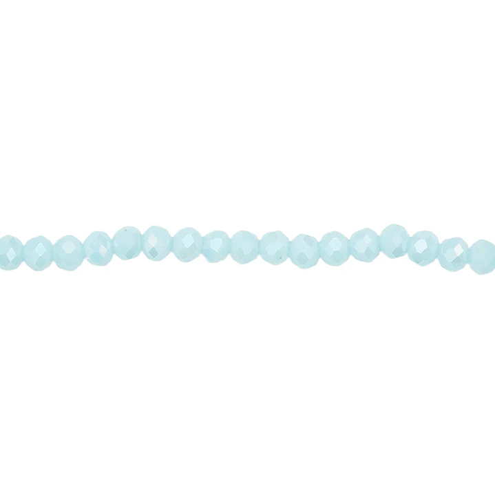 CRISTAL MURANO AZUL CIELO MATE AB # 4MM X 146 UND APROX  1