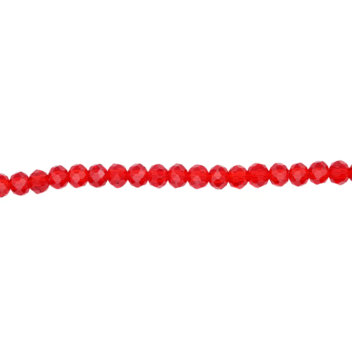 CRISTAL MURANO # 4MM ROJO TRANSPARENTE 1