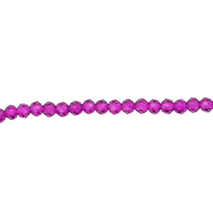 CRISTAL MURANO VIOLETA TRANSPARENTE # 4MM POR 146 UNIDADES APROXIMADAMENTE 1