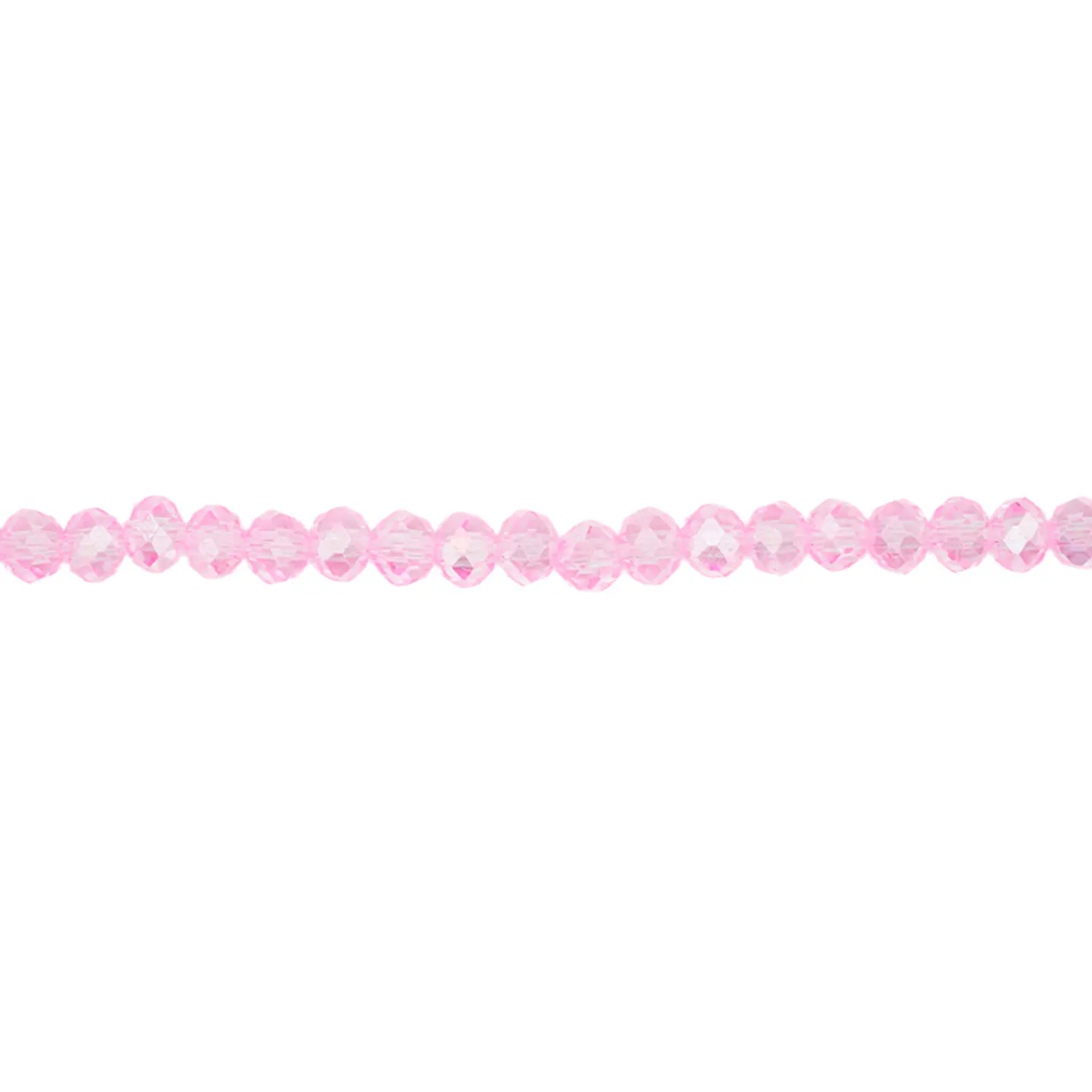 CRISTAL MURANO ROSADO FUERTE TRANSPARENTE AB # 4MM 1