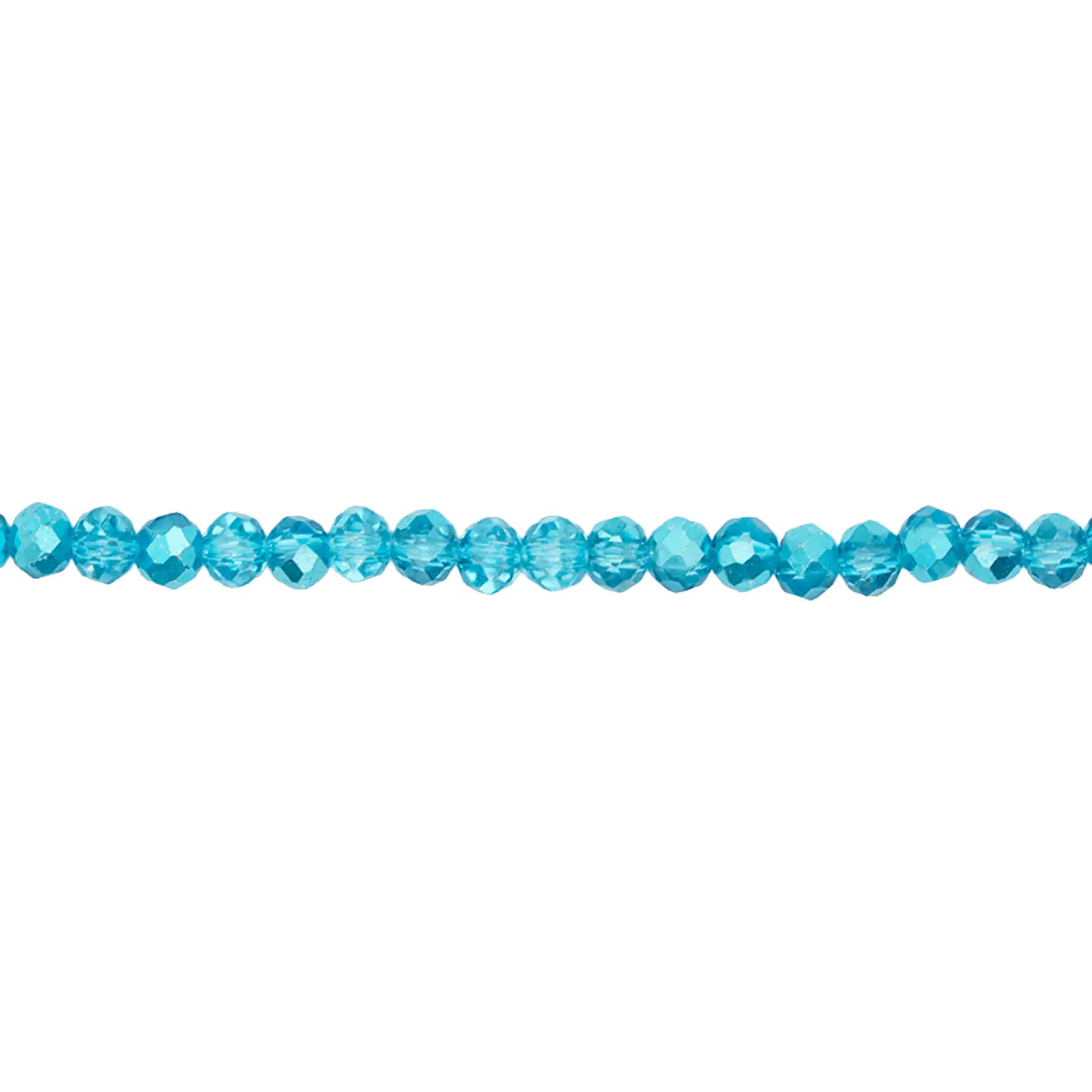 CRISTAL MURANO AZUL CIELO METALIZADO # 4MM POR 146 UNIDADES APROXIMADAMENTE 1