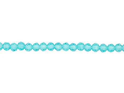 CRISTAL MURANO VERDE MENTA TRANSPARENTE # 4MM POR 146 UNIDADES APROXIMADAMENTE