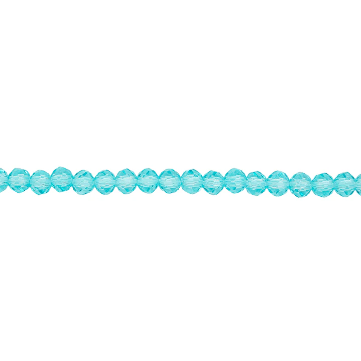 CRISTAL MURANO VERDE MENTA TRANSPARENTE # 4MM POR 146 UNIDADES APROXIMADAMENTE 1