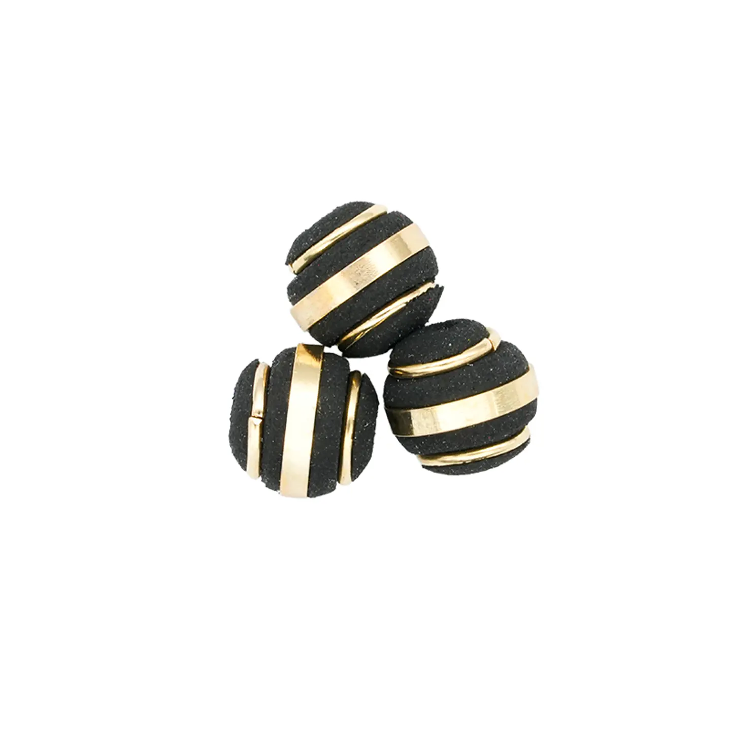 NEOPRENO NEGRO UNA BANDA DORADA 2 ARGOLLAS #8MM 1