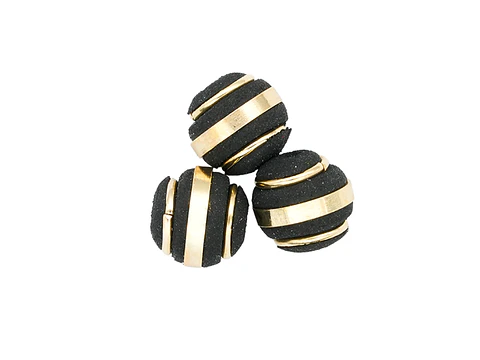 NEOPRENO NEGRO UNA BANDA DORADA 2 ARGOLLAS #8MM