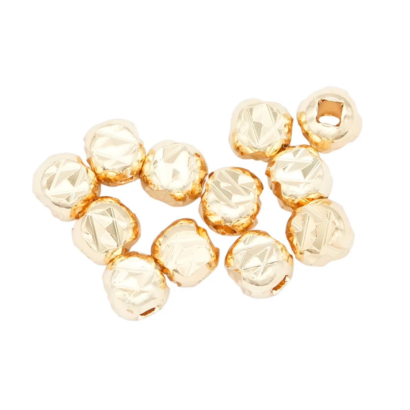 ORO LAMINADO DORADO DIAMANTADO BALIN 6MM 1